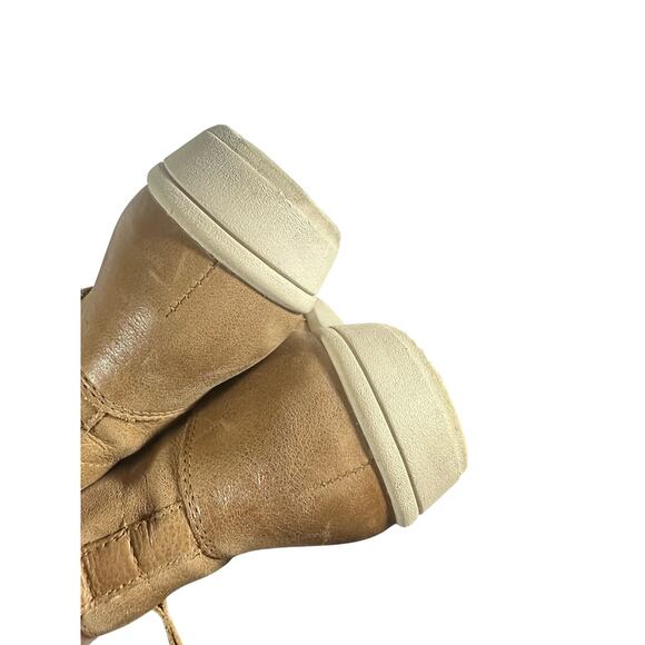 Vionic Lois Ankle Boots Size 8 Wide Tan Leather Comfort Orthotic - Picture 8 of 10